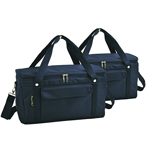 Picnic at Ascot 42 Can Capacity Semi Rigid Collapsible Leakproof Cooler- Designed & Quality Approved in The USA - 2 Pack