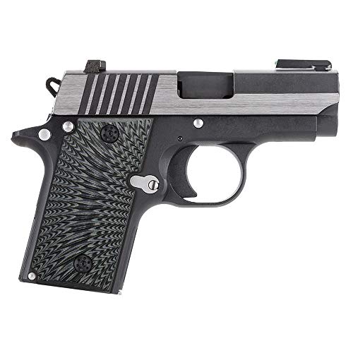 Cool Hand G10 Grips For Sig Sauer P238, Without Ambi Safety Cut, Sunburst Texture, Grey/Black #TOP2