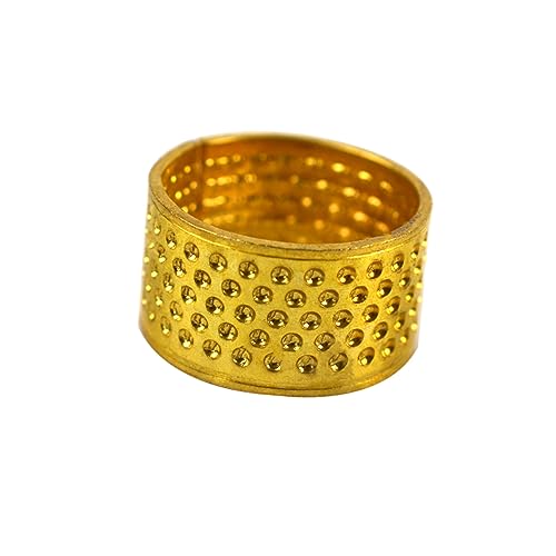 SEWACC 20pcs Thimble Sewing Knitting Finger Protectors Hand Sewing Thimbles DIY Craft Finger Protector Quilting Ring for Beginners