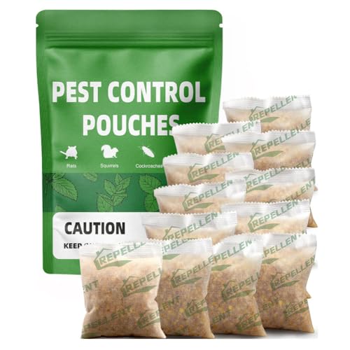 LAQDECDV Pest Control, Mouse Repellent Pouches, Rodent Repellent, Mice Repellant