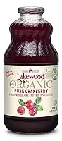 Lakewood Organic Pure Cranberry Juice 946ml