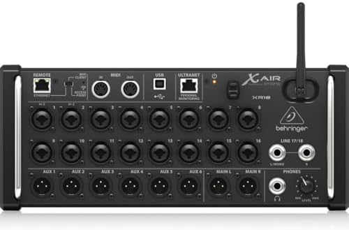Behringer XR18 Digital PA Mixer, USB Connection, Black