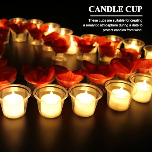 Bougeoir mariage transparent lot de 120 pour centres de table - 4