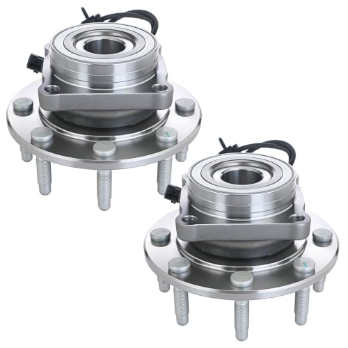 Image of BDELI 4WD Front Wheel Bearing Fit for 1999-2006 Chevy Silverado GMC Sierra | 01-06 1500 2500HD Chevrolet, 99-04 2500, 04-06 3500, 00-06 Suburban Yukon XL 2500, 02-06 Avalanche, 4x4 8 Lugs w /ABS 515058*2