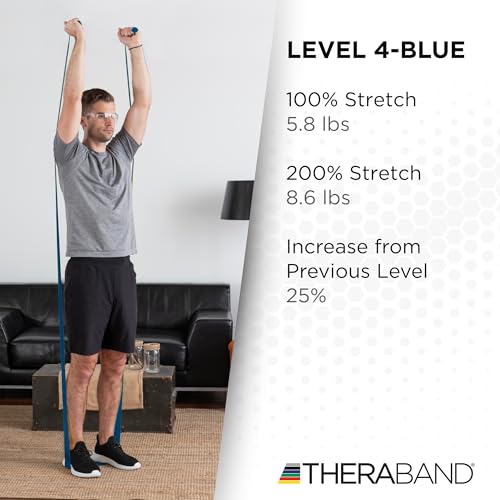 THERABAND Resistance Band, Black, Special Heavy, 50-Yard Roll, Latex Elastic Band for Exercise - Image 5