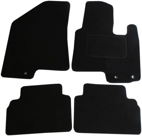 MOTOS Premium Velours-Fußmatten Passend Für Hyundai Ix35 I 2010-2015 - Premium, Leder, Rot Fußmatten Auto - Erleben Sie Neuen Fahrkomfort Mit Einem Automatten Satz Für Ihr Auto