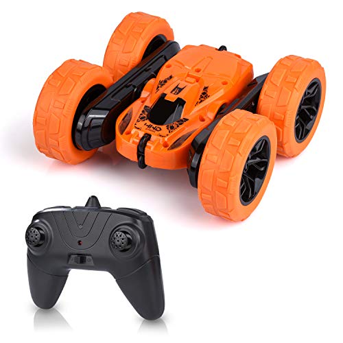 Abco Tech Remote Control Car - RC Stunt Car Toy and Monster Truck - 360 Degree Flip - Double Sided Race Car – 2.4 GHz RC 4WD Buggy – 12 km/hr Speed with 80 m Control Distance - (Improved)