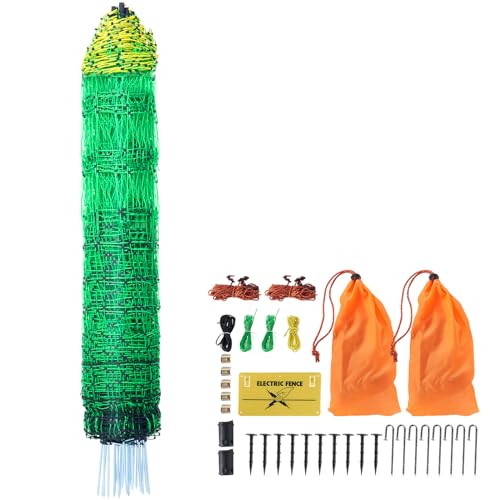 VEVOR Electric Fence Netting, 42'H x 164'L, PE Net...