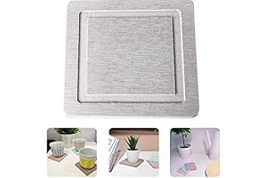Eco-Friendly Diatomite Cup Coasters 2 Pack: Protect Surfaces from Drink Spills with Super Absorbent Coasters