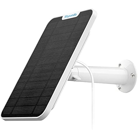 [Updated Version] 4W Solar Panel Charging Compatible with Arlo Pro 3/Pro 4/Ultra/Ultra 2/ Floodlight only , with 13.1ft Waterproof Charging Cable, IP65 Weatherproof ,Includes Secure Wall Mount(1-Pack) Cover