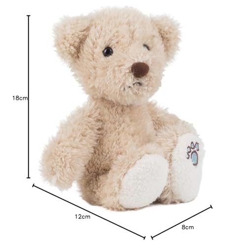 Schaffer 2180 Plüsch Teddybär Luca, 18 cm, Hellbraun