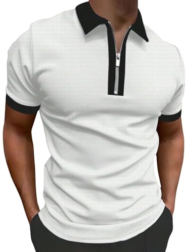 Image of GRECIILOOKS Men's Polycotton Regular Fit T-Shirt | Polo T Shirt for Men | Casual T Shirts