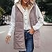 Levdog Long Puffer Vest Women Sherpa lined Outerwear Reversible Winter Warm Sleeveless Quilted Coat with Pockets