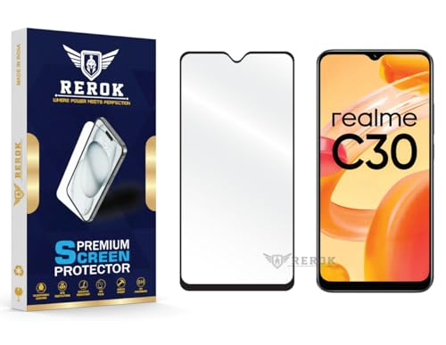 Image of Gorilla Tempered Glass Screen Protector Compatible with Realme C30 [Pack of 1] | Edge-to-Edge, Bubble-Free, Case Friendly, Easy Installation Kit