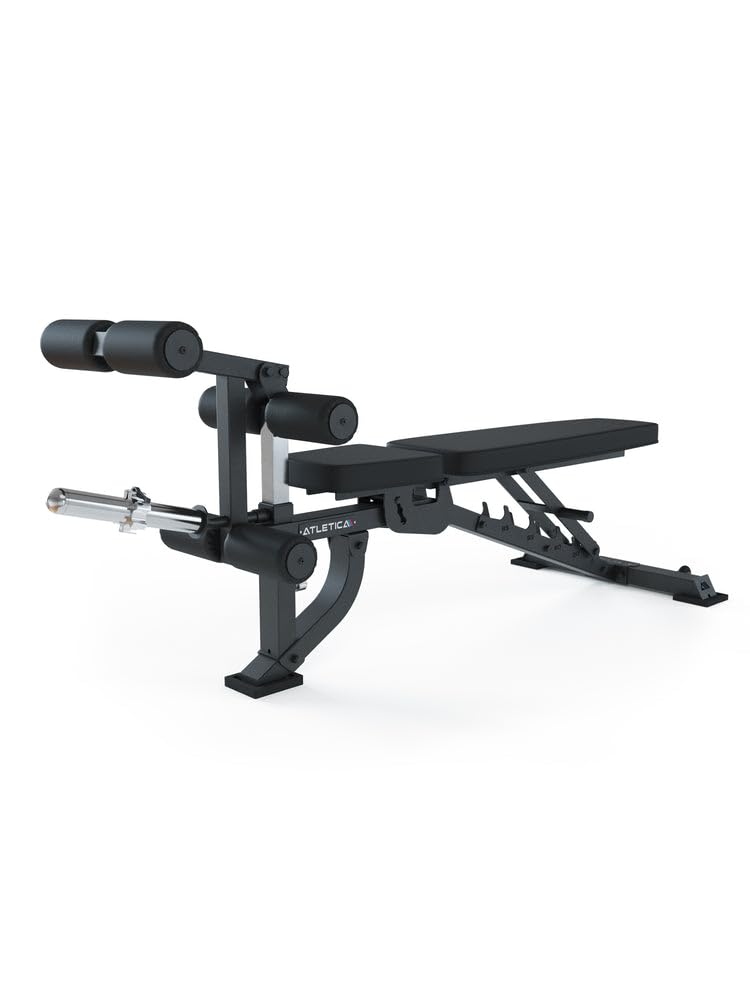 ATLETICA B2 LegMaster Beincurl Hantelbank | Leg Curl Beintraining, Schrägbank negativ verstellbar, Bis 400kg belastbar