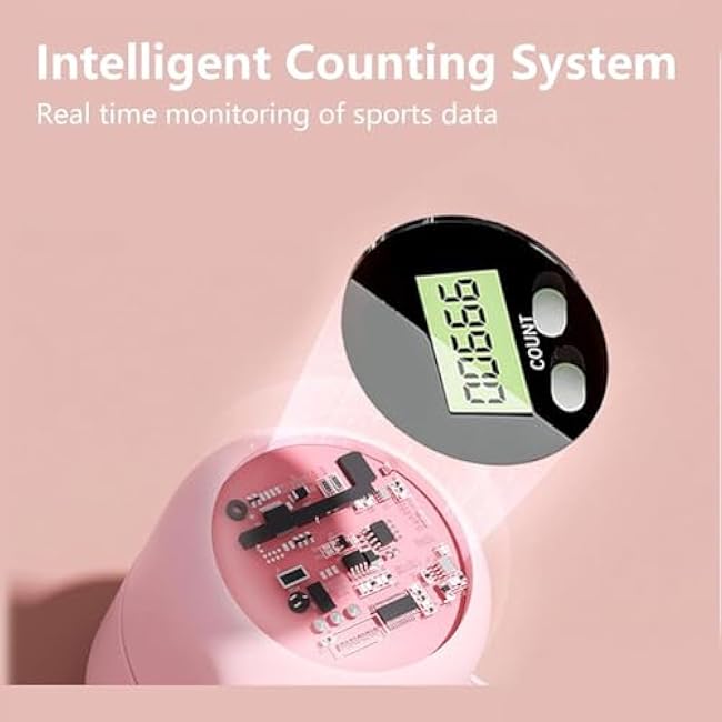 Pelvic Floor Exercise Devices, Thigh Woman for Pelvis, Legs, HIPS, and Glutes, Portable Smart Screen Display Count Enlarged Fitting Surface.