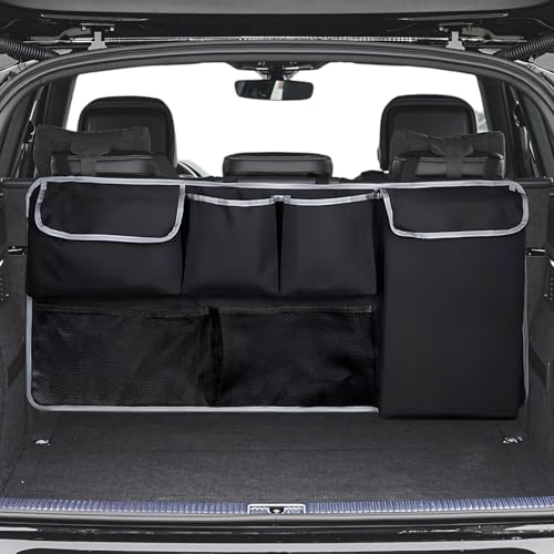 Trunk Organizer for SUV, Cargo Organizer, with Foldable Design & Multiple...