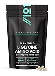 Fermented L Glycine 1500mg with BioPerine® – 180 Vegan Capsules – High Strength L Glycine Amino Acid Supplement – Resealable and Recyclable Pouch By Alpha01