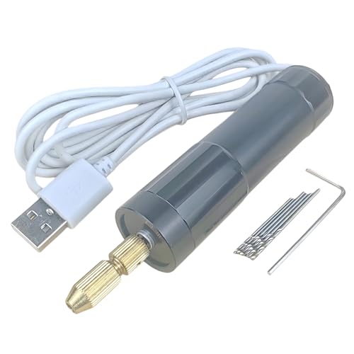 Ensemble de perceuses miniatures portables sans fil comprenant 6 embouts de précision...