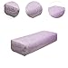 Menolana Yoga Bolster with Carry Handle Yoga Accessories Comfortable for Poses Modification Removable Cover Rectangular Pillow, Violet