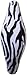 Set of 2 Zebra Animal Print CERAMIC Cabinet Drawer Pull Handles