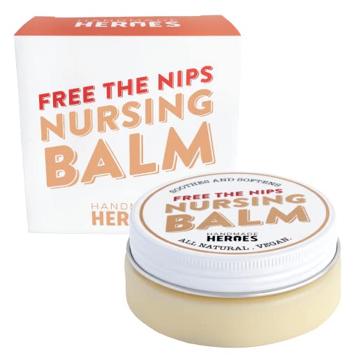Handmade Heroes Fragrance free Breast Feeding Nipple Cream - All Natural Breast Pump Lubricant Cream - Breastfeeding Essentials Nipple Cream for Breast feeding | Natural Moisturizer for breastfeeding soreness relief and nursing