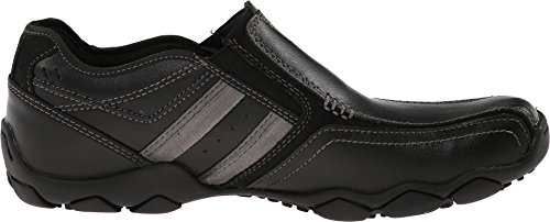 Skechers Skechers Men's Diameter ZinroySlip-On Loafer, Black Leather, 7.5 UK Wide