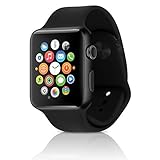 Apple Watch Series 2 Smartwatch 42mm Space Gray Aluminum Case Black Sport Band (Black Sport Band) (Renewed)