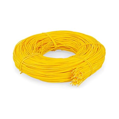 AFH-Webshop Peddigrohr 3,0mm | Flechtmaterial | korbflechten | Gelb | Peddig 500 g Cover