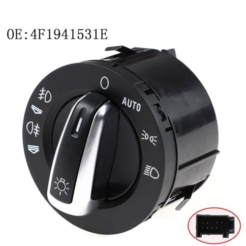 Interrupteur phare chrome 4F1941531E commande antibrouillard et bouton éclairage auto - 3