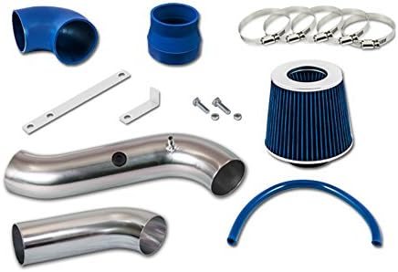RL Concepts 3" Blue COLD AIR INTAKE KIT + FILTER 2004-2008 For Chevrolet Aveo with 1.6L L4 Engine