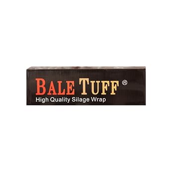 Bale Tuff 1 Mil 30" x 5000 Silage Wrap High-Efficiency Bale Wrap Superior 5-Layer Co-Extruded Agricultural Stretch Film UV-Stabilized Puncture Resistant Haylage Wrap Black 1