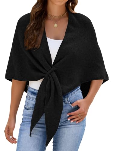 Wantonfy Schal Damen Dreieckstuch Wrap Pashmina Schals Poncho für Herbst Winter