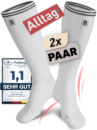 CORE GORIMO - 2 Paar - Kompressionsstrümpfe Herren & Damen - Atmungsaktiv...