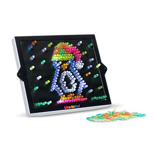 image for Lite Brite Ultimate Value Retro Toy, 12 Seasonal Templates, Peg Pouch,