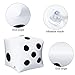 3 Pack Large Inflatable Dice Jumbo Giant Inflatable Dice for Indoor Outdoor Broad Game Ludo Pool Party Favor(12 Inch,White)