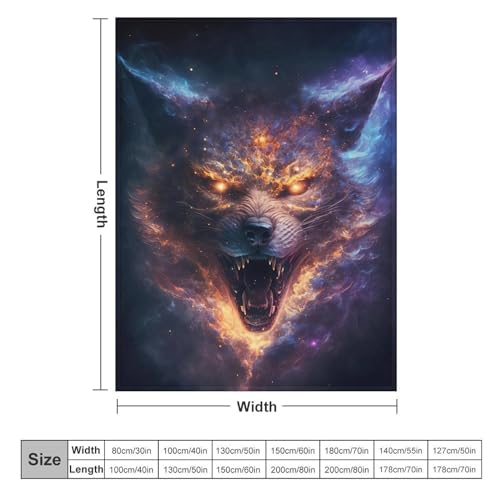 Manta de forro polar de lobo cálida para cama y sofá de 150x200 6
