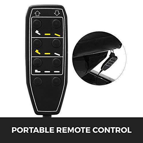 Happybuy 4 Motors Electric Facial Chair Full Electrical Massage Table Dental Bed Aesthetic Adjustable Reclining Chair For Podiatry Tattoo Spa Salon All Purpose Bed Chair #TOP3