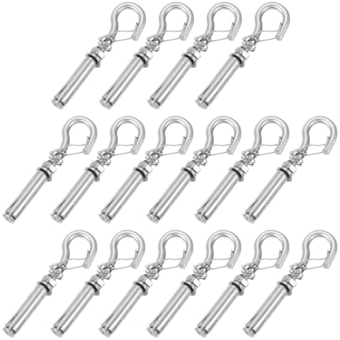 sourcing map 16Pcs 304 Stainless Steel Expansion Hooks Cover