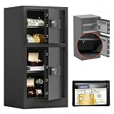 Xyvaly 8.6 Cu Ft Extra Large Home Safe with Fireproof and Waterproof Bag,Heavy Duty Double Door...