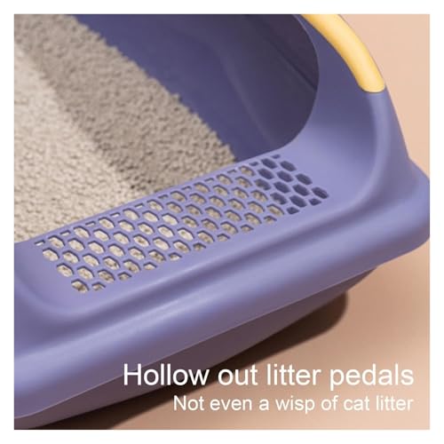 Caja de arena para gato abierta con bordes altos y pala, tamaño S miniatura 3