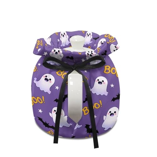 Image of Cute Ghost Teapot Bat Cozy Tea Pot Dust Cover Teapot Insulation Cover Decorative Teapot Cover Kettle Protective Kitchen Accessory for Hotel Restaurant Tea Party
