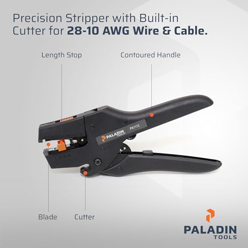 Image of STRIPAX PRO 6 Automatic Wire Stripper Tool, Premium Wire Cutter 28-10 AWG, THHN /THHW Insulation, Professional Grade