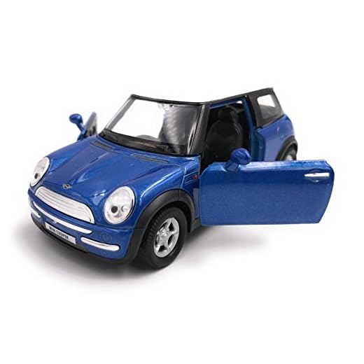 Welly Mini Cooper modell bil auto licensprodukt 1: 34-1: 39 / originalförpackning blå