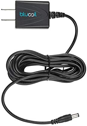 Blucoil 9V 670mA Power Supply with Slim US Plug AC Adapter Center Negative - Compatible with BOSS, Behringer, DigiTech, Jim Dunlop, MXR, Nobels, NUX, Roland, TC Electronic, Xotic, Zoom Effects Pedals