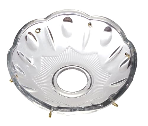 Image of B&P Lamp 4 Inch Pressed Glass Bobeche with 4 Pins
