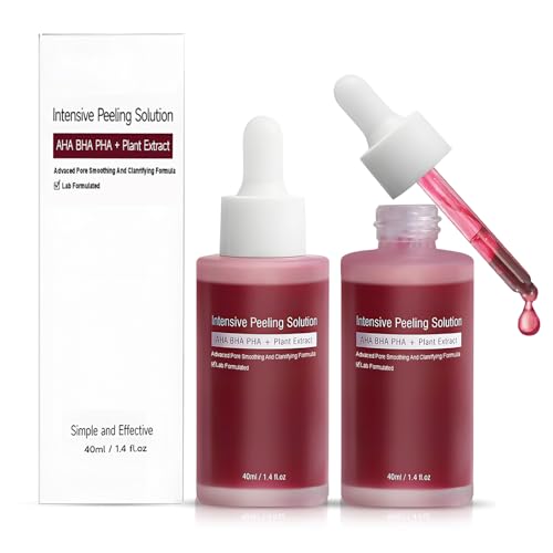 Peeling Quimico Facial, Peeling Facial, Solución Peeling AHA 30% + BHA 2%, Reduce la Congestión de los Poros, Apto para Todo Tipo de Piel, 2 Piezas