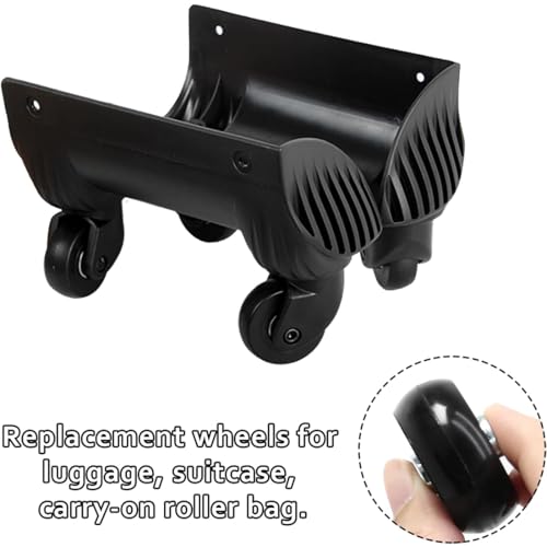 68 x 24 mm, 2 peças de rodas de substituição de mala de bagagem, rodas giratórias de borracha, rolam
