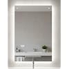 BD ART - Wall Mirror - Bathroom Mirror - Large Mirror - Full Length Mirror - with LED Lighting - Bathroom Wall Mirror with Lighting - Luna 60 x 80 cm