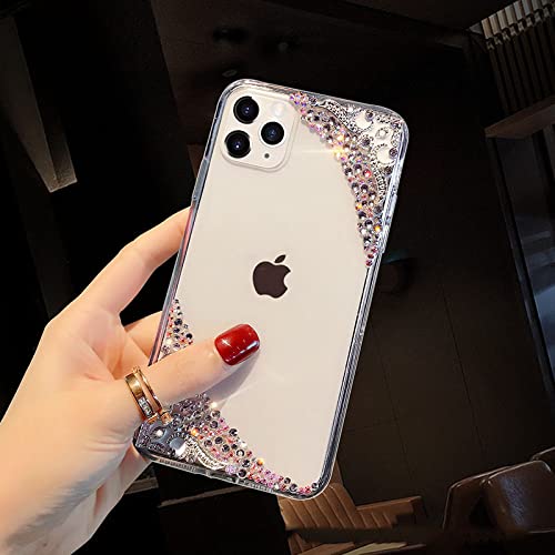 Coque diamant esthétique pour iPhone 12 Pro coque antichoc transparente - 6